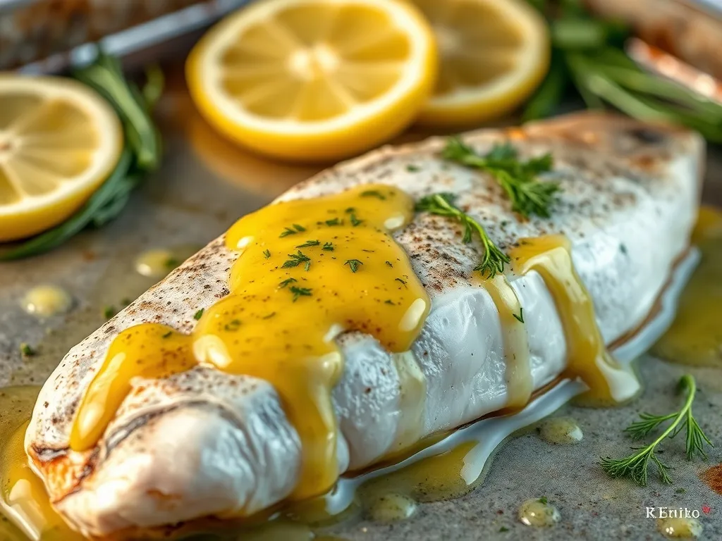 Pstrąg z piekarnika: przepis na soczystą rybę z masłem czosnkowym